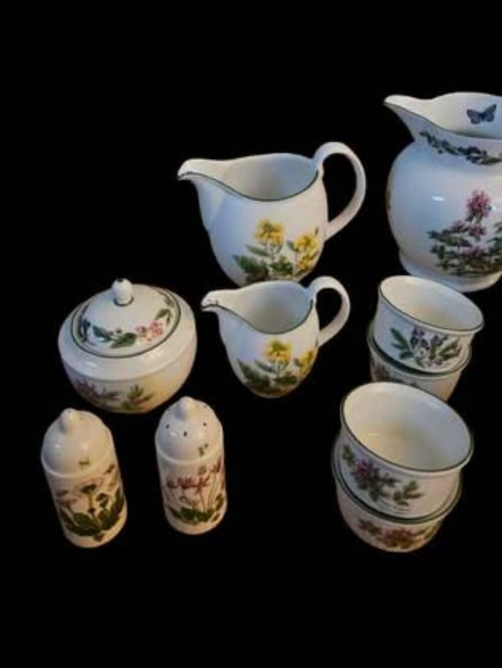 *New Royal Worchester Herbs Set w/Portmeirion Salt and Pepper Shakers - Picture 3 of 3